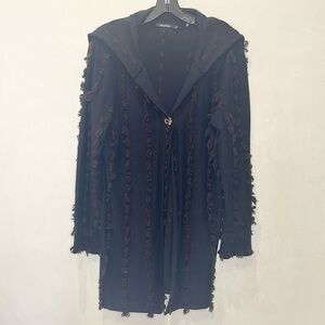 Nic+Zoë Fringe Duster Jacket | Boutique Quality | Artsy Boho. Size Large. NWOT.
